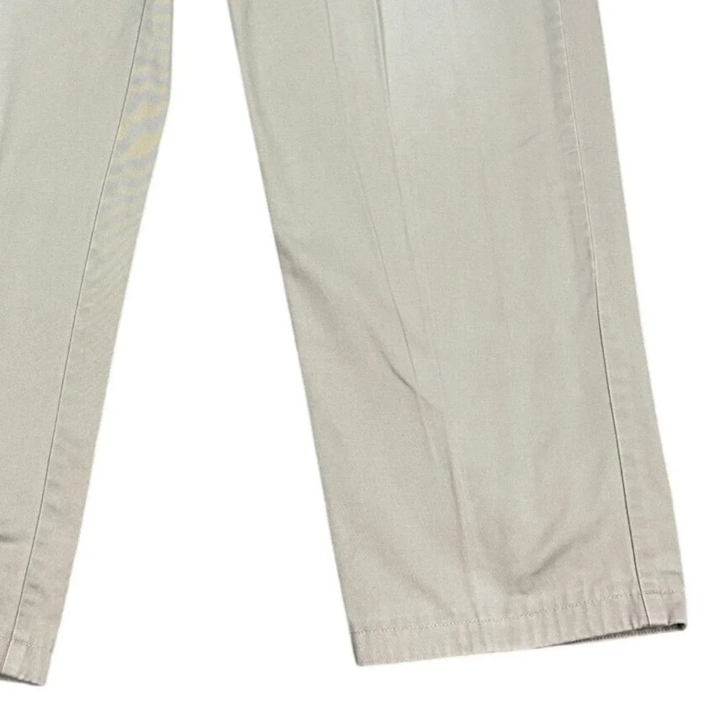 Polo Golf Ralph Lauren Pants Mens 39x29 Beige‎ Straight Leg Pleated Flap Pocket